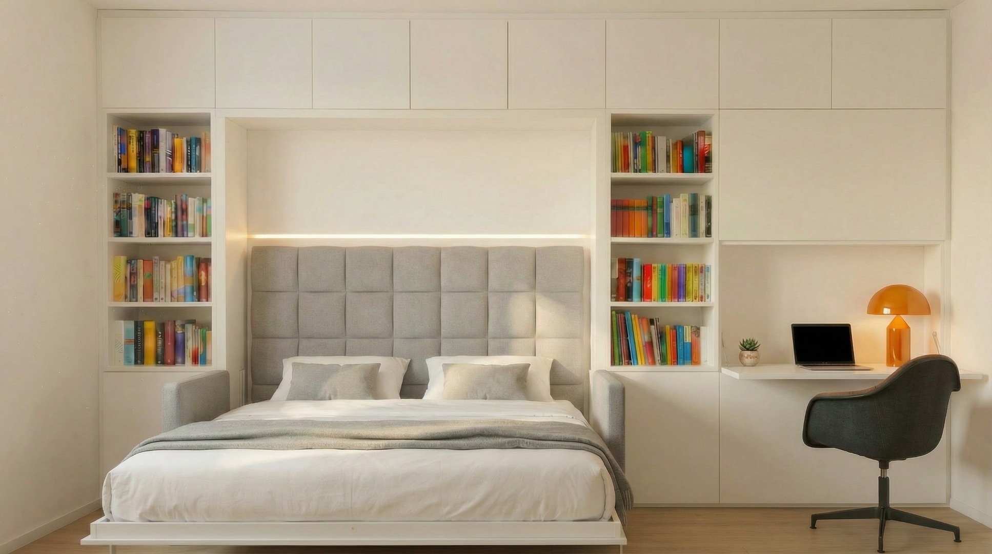 System ClickBed - tryb nocny, łóżko